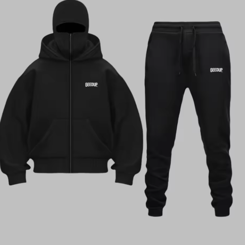 Set di felpe con cappuccio con cerniera da uomo autunno inverno 2025.