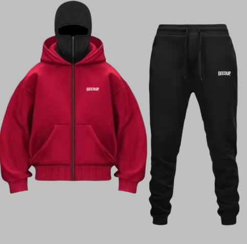 Set di felpe con cappuccio con cerniera da uomo autunno inverno 2025.
